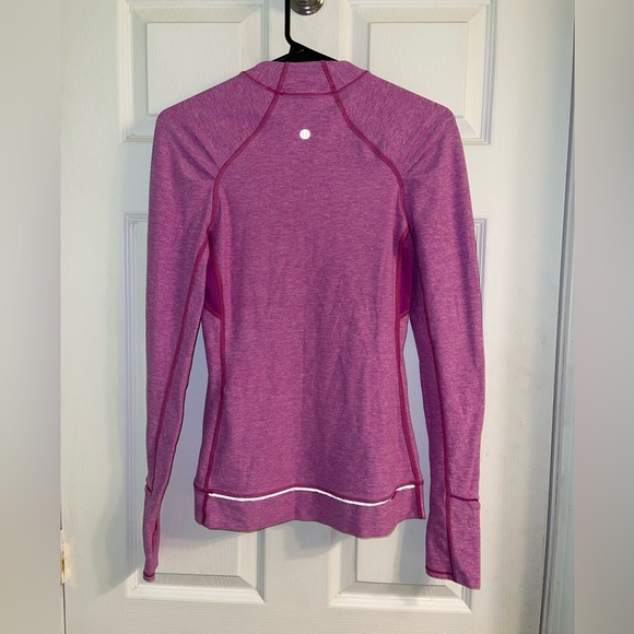 Lululemon Think Fast Long Sleeve Heathered Ultra Violet Top - Picture 4 of 10